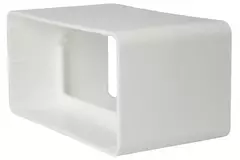 Rechthoekig kunststof koppelstuk 110x55 - KS
