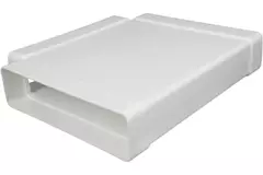 Rechthoekig kunststof T-stuk 220X55mm - KT25