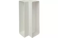 Rechthoekige kunststof verticale 90° bocht 220X55mm - KLV25-90