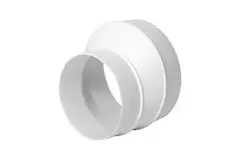 Rond kunststof verloop 125mm naar 100mm - AP125-100