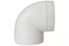 Ronde kunststof 90 ° bocht diameter: 100mm AL100-90