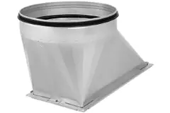 Ruck® overgang kanaal/pijp - 600x250 - Ø400 rechts met rubber afdichting - UKR 1700 400 02