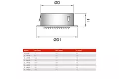 Ventilatierooster rond 150mm aluminium - EL-A-R150 ALU