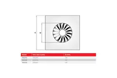 Wervelrooster vaste lamellen 400mm vierkant - SWS 400 RAL 9005 30% glans