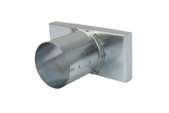 Deksel 220x80 mm met aansluiting diameter 80 mm tbv instortkanaal