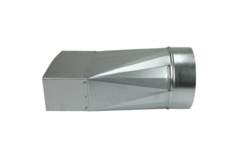 Verloopstuk 220x80 mm naar diameter 160 mm tbv instortkanaal