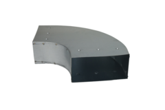 Bocht 90 graden 220x80 mm horizontaal tbv instortkanaal
