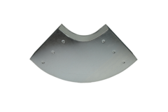 Bocht 90 graden 220x80 mm horizontaal tbv instortkanaal