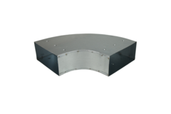 Instort ventilatiekanaal bocht 90 graden 300x80 horizontaal