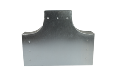 T-stuk 90 graden 220x80 mm - 220x80 mm tbv instortkanaal