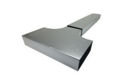 T-stuk 90 graden 300x80 - 300x80 tbv instortkanaal