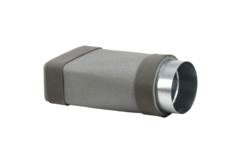 Thermoduct verloopstuk 170x80 naar diameter 125 mm tbv instortkanaal