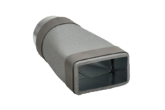 Thermoduct verloopstuk 170x80 naar diameter 125 mm tbv instortkanaal