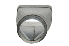 Thermoduct verloopstuk 170x80 naar diameter 125 mm tbv instortkanaal