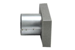 Couvercle de thermoduc 170x80 avec diamètre de raccordement 80 mm pour gaine