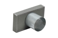 Couvercle de thermoduc 170x80 avec diamètre de raccordement 80 mm pour gaine