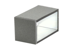 Thermoduct koppelstuk, 220x80 mm, L=100 mm