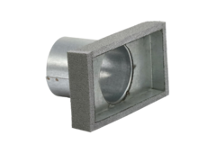 Couvercle isolé raccordement 80 / 220mm x 80 mm