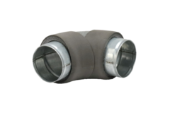 Thermoduct bocht diameter 80 mm 90 graden (niet safe)