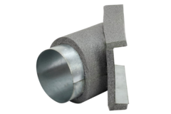 Thermoduct 45 graden aftak stuk 80 mm