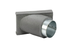 Thermoduct 45 graden aftak stuk 80 mm