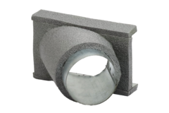 Thermoduct 45 graden aftak stuk 80 mm