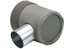 Thermoduct instortpot diameter 125mm H=80 mm enkel met gat voor tunnelbouw