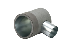 Thermoduct instortpot diameter 125mm H=80 mm enkel met gat voor tunnelbouw