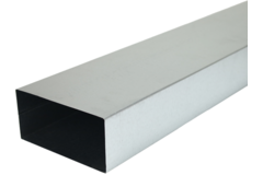 Gegalvaniseerd instortkanaal 220x80 mm met lengte 1500 mm