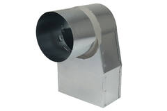 Lepe hoekstuk 220x80 mm naar diameter 160 mm