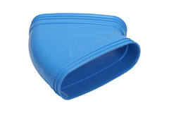 Wavin Ventiza bocht 45 graden PVC ovaal 235x80 mm horizontaal M/M