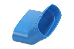 Wavin Ventiza bocht 45 graden PVC ovaal 235x80 mm verticaal M/S