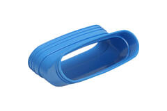 Wavin Ventiza bocht 45 graden PVC ovaal 235x80 mm verticaal M/M