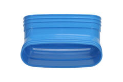Wavin Ventiza bocht 45 graden PVC ovaal 235x80 mm verticaal M/M