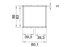 Wavin Ventiza lijmmof PVC ovaal 195x80 mm M/M