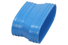 Wavin Ventiza verloop PVC ovaal 235x80mm naar 195x80 mm M/M