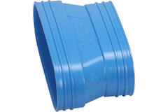 Wavin Ventiza verloop PVC ovaal 235x80mm naar 195x80 mm M/M