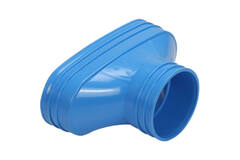 Wavin Ventiza verloop PVC ovaal 195x80 mm naar 80 mm M/M