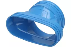 Wavin Ventiza verloop PVC ovaal 195x80 mm naar 125 mm M/M