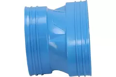 Wavin Ventiza verloop PVC ovaal 195x80 mm naar 125 mm M/M
