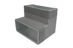 Thermoduct bocht 90 graden 170x80 verticaal tbv instortkanaal