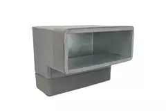 Thermoduct bocht 90 graden 170x80 verticaal tbv instortkanaal