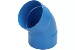Wavin Ventiza bocht 45 graden PVC rond met diameter 80 mm M/M