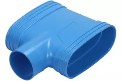 Wavin Ventiza T-stuk PVC ovaal 195x80 mm M/M/S
