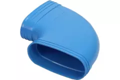 Wavin Ventiza bocht 90 graden PVC ovaal 195x80 mm horizontaal M/M