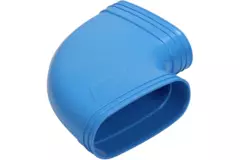 Wavin Ventiza bocht 90 graden PVC ovaal 195x80 mm horizontaal M/M