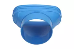 Wavin Ventiza verloop PVC ovaal 195x80 mm naar 125 mm excentrisch M/S