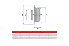 Ventilatie afvoer ventiel 100mm met klemveren - AVP-C100