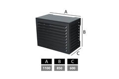 ClimaConnect airco en warmtepomp omkasting medium RAL7024 Grafietgrijs