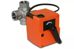 Drieweg kogelkraan DN15 met actuator 230 V - STK 05